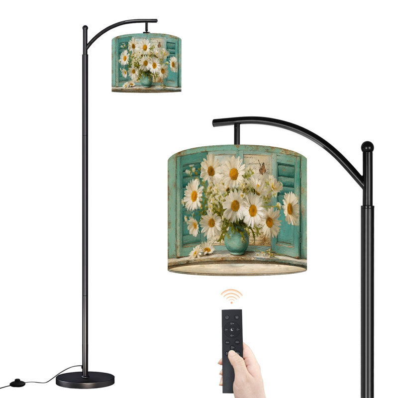 Lampe sur pied avec abat-jour réglable Arc