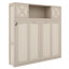 Lit escamotable peu encombrant avec armoires de rangement-1464277762