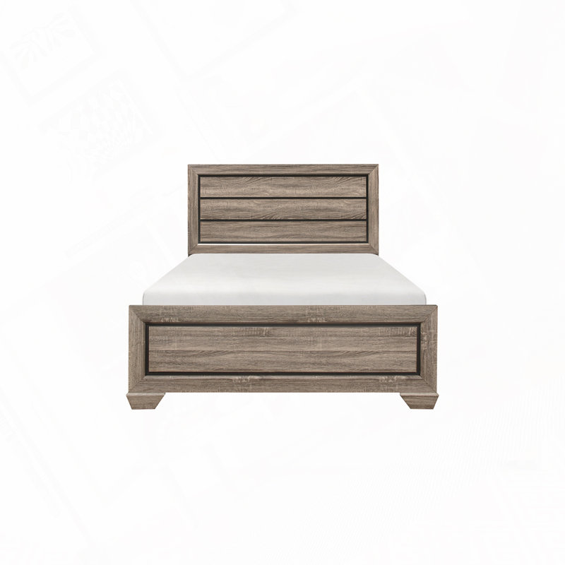 Natural Finish Queen Size Bed