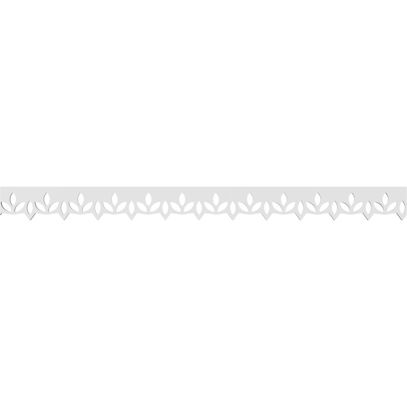Garniture de service de qualité architecturale Laurel, H 4 po x L 48 po x P 0,63 po