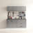 32 In. W X 28 In. H X 20 In. D Metal Wall Mounted Base Drawer Storage Cabinet