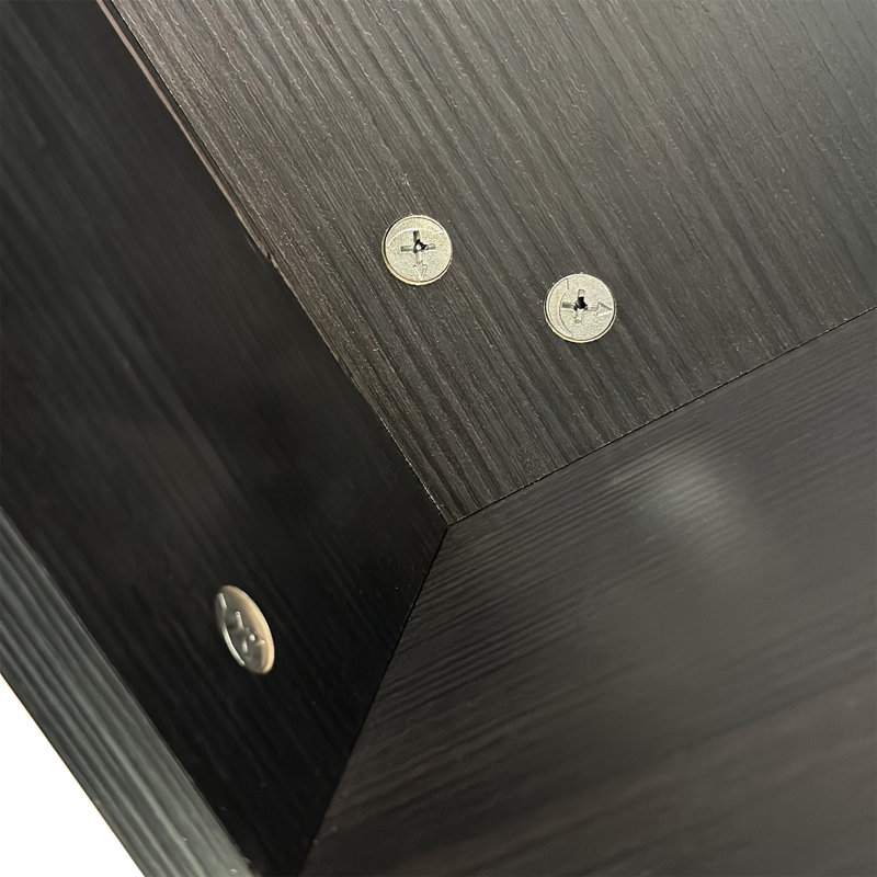 Table de chevet hexagonale 47,24 po Lakeyia, Noir brun
