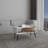 White And Natural Oak Coffee Table With Open Storage And Conical Legs-1771034893