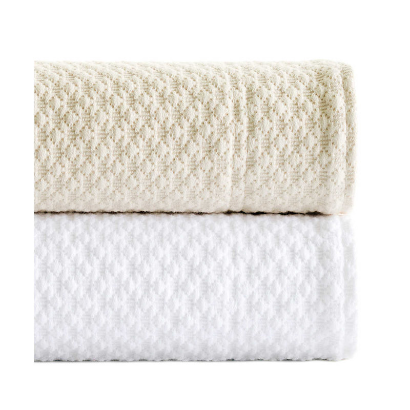 Petite Trellis Matelasse Coverlet, Queen Coverlet, White