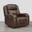 Fauteuil inclinable électrique Mejas en cuir véritable avec port USB-252980481
