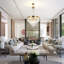 Lustre en cristal empire 9 lumières Modern-630810248