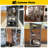 Cat House Outdoor Catio Cat Enclosures on Wheels 70.9" Kitty House with Upgraded Resting Box,Waterproof Roof-1033193644