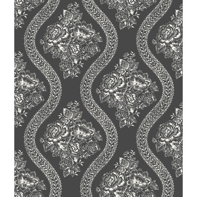 Papier peint couvre-lit floral