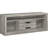 Engineered Wood Tv Stand Featuring Grey Driftwood Shade, Two Drawers For Storing Items, Rustic Look Adding Character, Construction, Smooth Surface, 15.5 Inches Wide Made Of In Color, Ample Storage