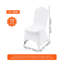 Housses de chaise pliantes universelles extensibles en spandex - blanc, housses lavables pour mariage et banquet (paquet de 12)