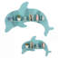 2 tablettes pour dauphins flottants avec compartiments