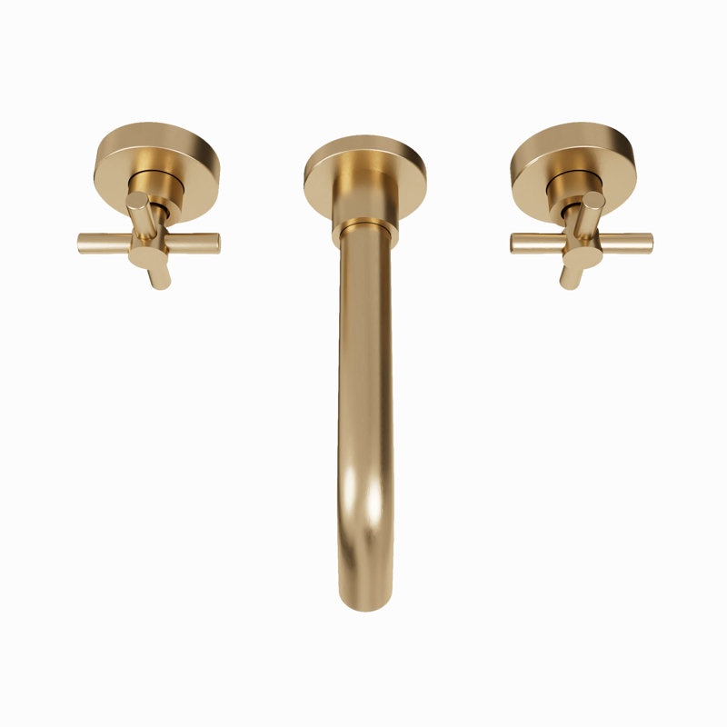 Seneca Bathroom Tub Filler, Brushed Brass