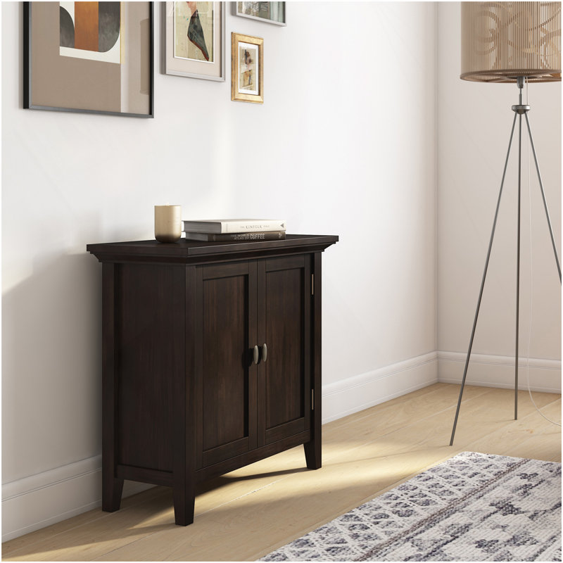 Redmond - Low Storage Cabinet - Brunette Brown, Dark Brown