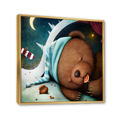 " Bear Sleeping In The Den "
