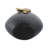 Mercer41 Curved Snake On Vase, Black/Gold-1019340090