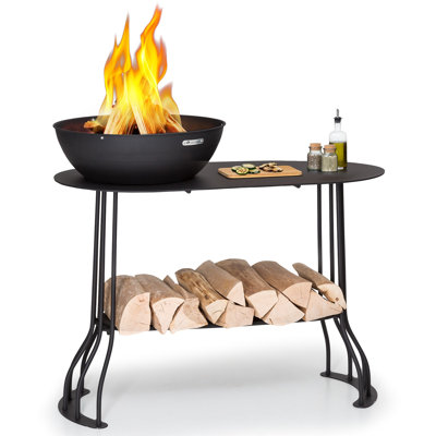 Circle Charcoal and Wood Burning Fire Pit