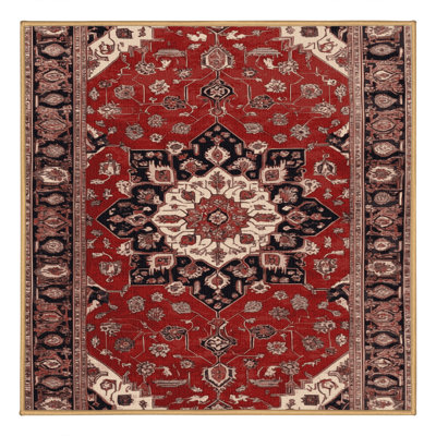 Tapis brun lavable à la machine