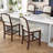 Upholstered Bar Stools With Back(Set Of 2)-2007634538
