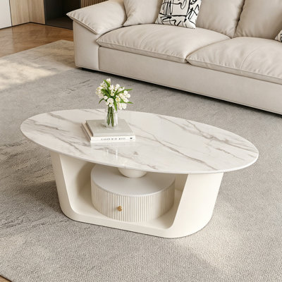 Creamy Style Home Small Apartment Coffee Table