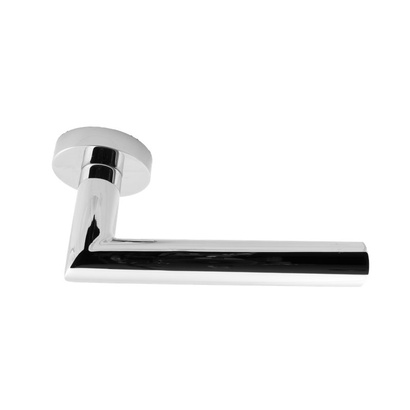 Fausse poignée de porte simple, Acier inoxydable poli, Gauche