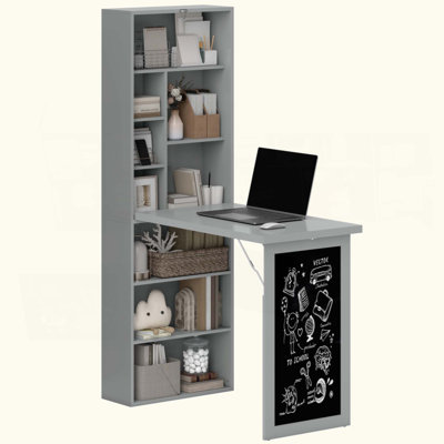 Bureau d'ordinateur pliable, bureau d'ordinateur mural