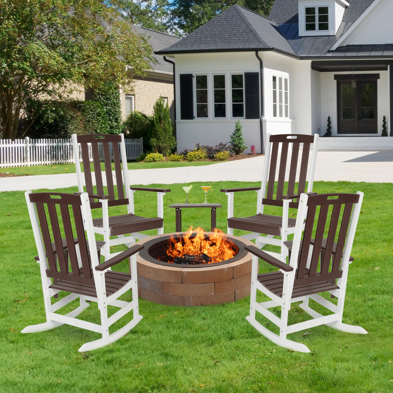 Outdoor Chair, Brown/White