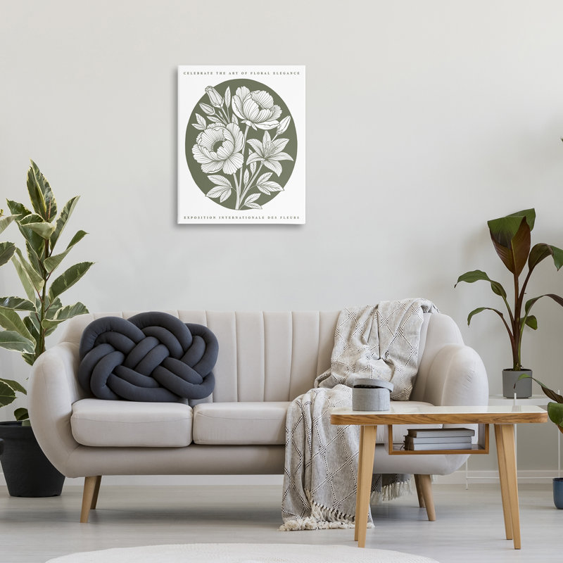 Art mural rond sur toile Iris Blossoms, H 30 po x l 24 po