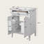 24" Bathroom Vanity with Ceramic Sink, 2 Soft-Close Doors, Tip-Out Drawer, Organizers-588075542-588075541