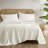 Cotton 144TC Ivory Breathable 100% Cotton 4-Piece Queen Sheet Set-103544695-108513209