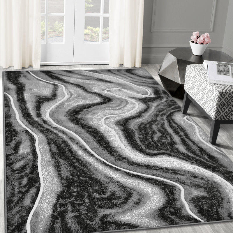Abstract Indoor Rug, Rectangle 7'10" x 10'