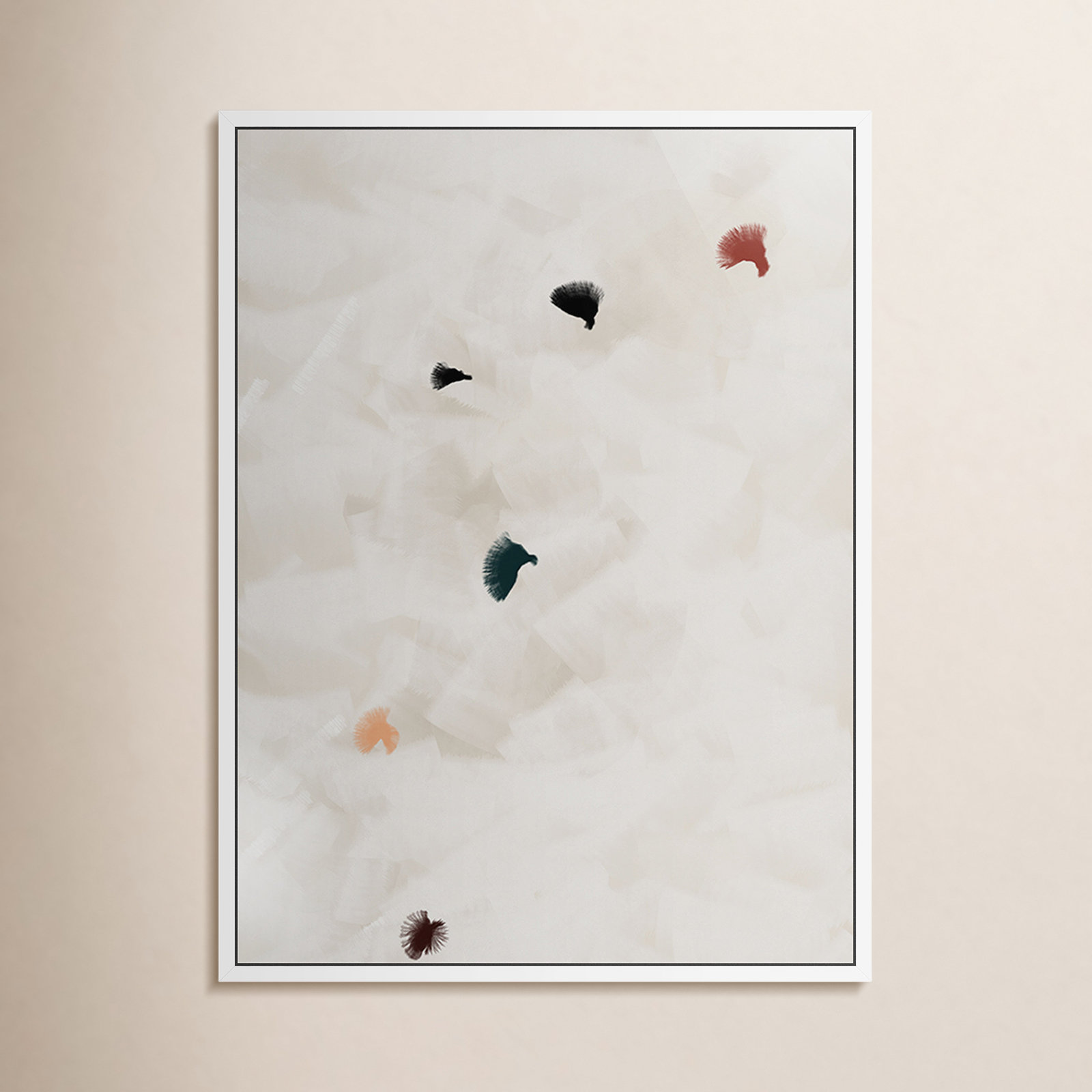 In Flight No 8 by Patricia Vargas, White Maple Framed, 40" H x 30" W