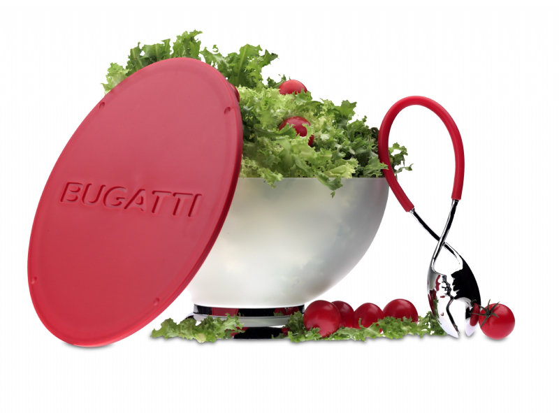 Bugatti Italy Kiss Salad Tong, Red