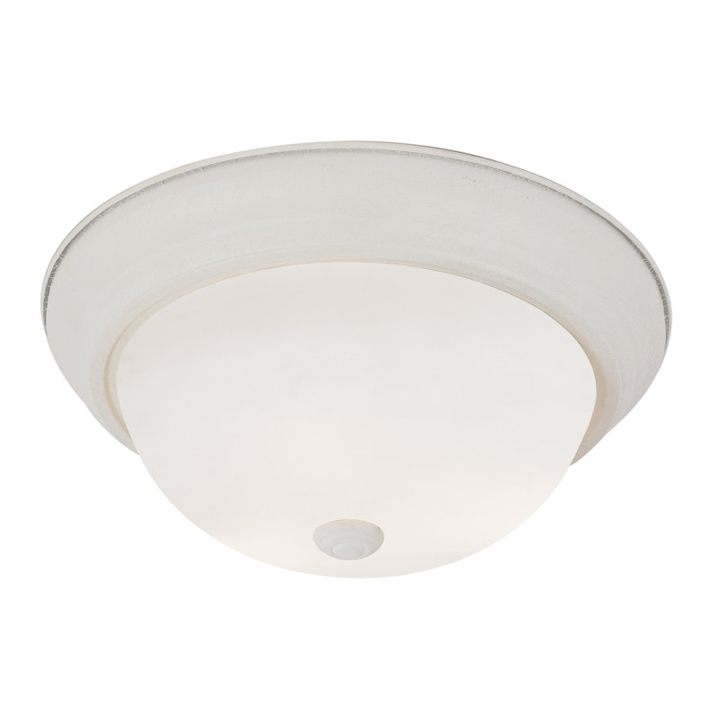 Earp Glass Flush Mount, 6" H x 11" W, Brushed Nickel