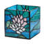 Porte-bougie en verre coloré 4,75 po lys Pond 