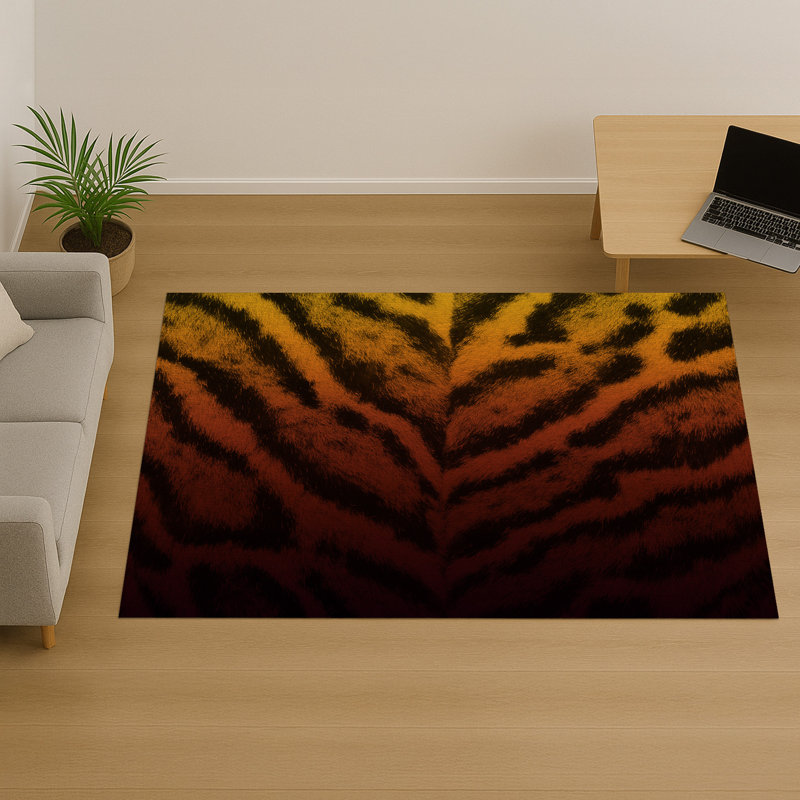Abstract Area Rug, Rectangle 155 x 230 cm