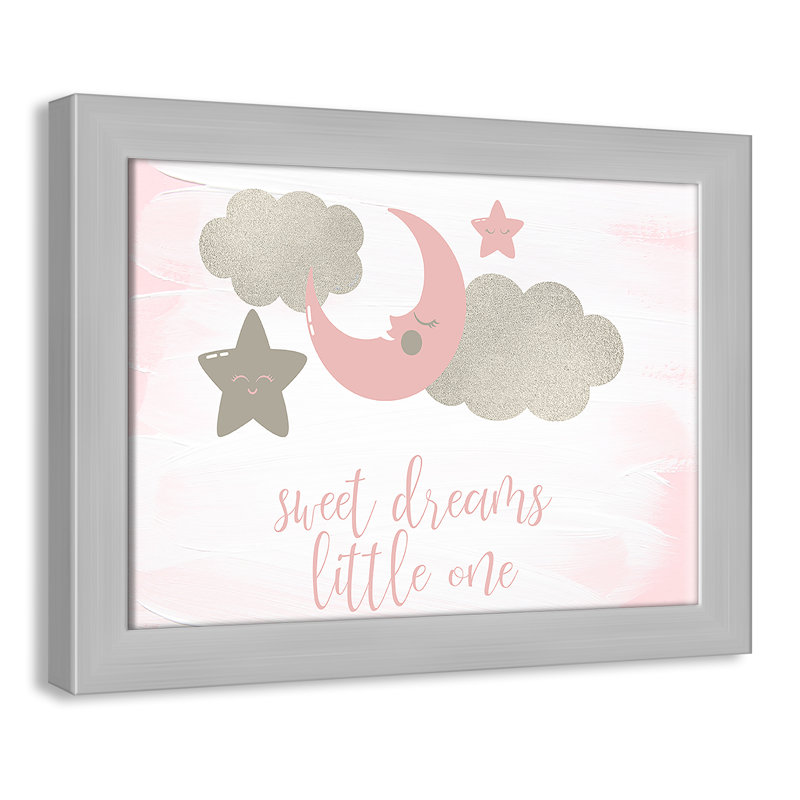 Little rêve little one, H 12 po x l 16 po x P 0,63 po, Encadré plat argent