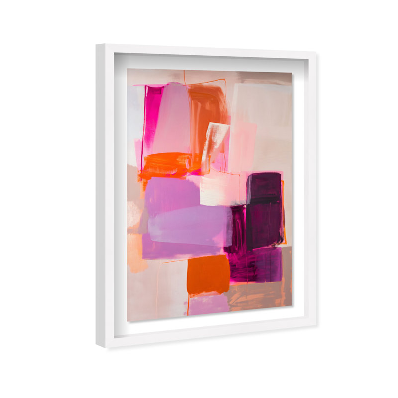 Bold Foundations I Shadowbox Abstract Print by Oliver Gal, Black Frame, 10 x 15, 31.5"H x 21.5"W, White Frame