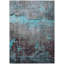 Tapis bleu sarcelle lavable à la machine intérieur / extérieur Xhevrie-256867275