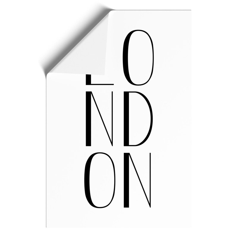 London - Frameless Print, 30cm H x 21cm W x 0.1cm D