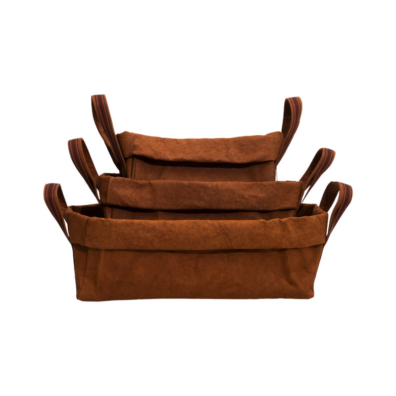 Laundry Sorter with Handles, Brown, Small (1 cm  x 25 cm  x 1  cm)