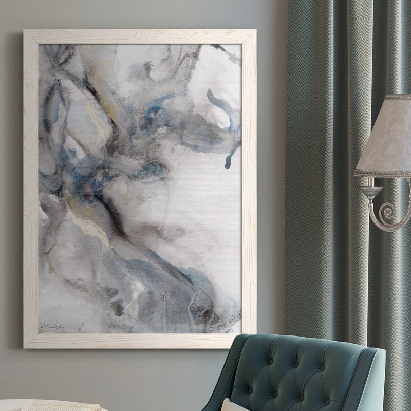 Geistown Marble Trance, reproduction d'art sur toile, H 37,5 po x l 27,5 po x P 1 po, Blanc