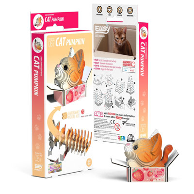 EUGY Cat - Citrouille en 3D
