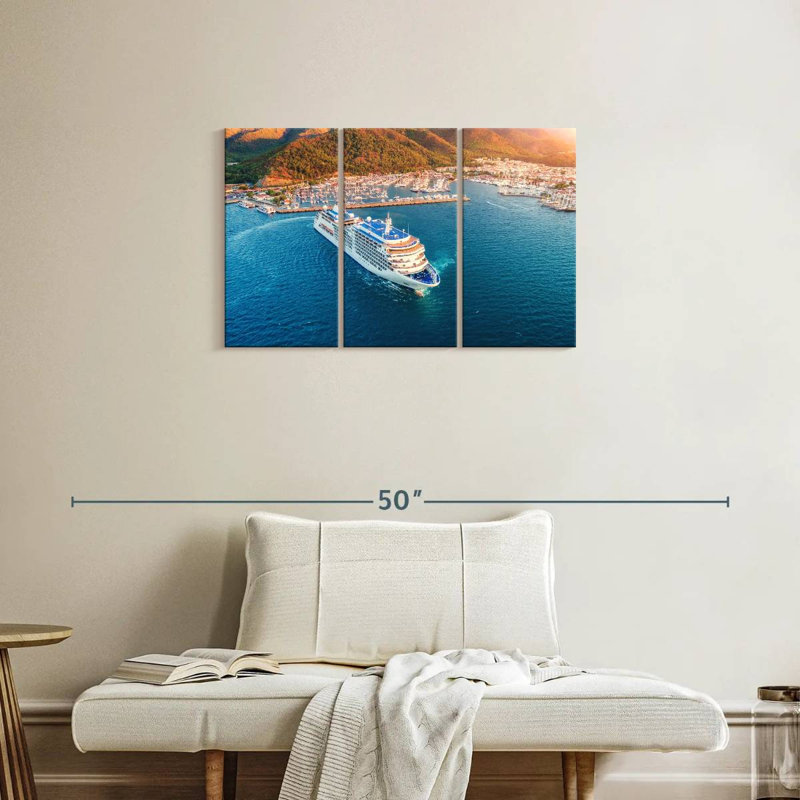 Port de croisières, H 20 po x l 33 po
