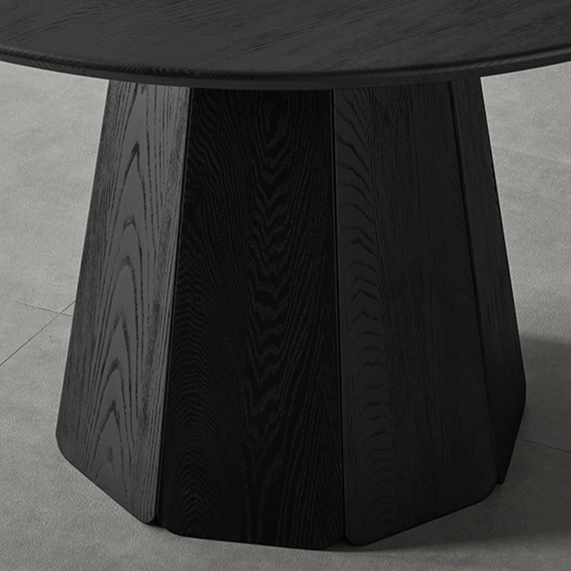 Carbonized ash dining table set