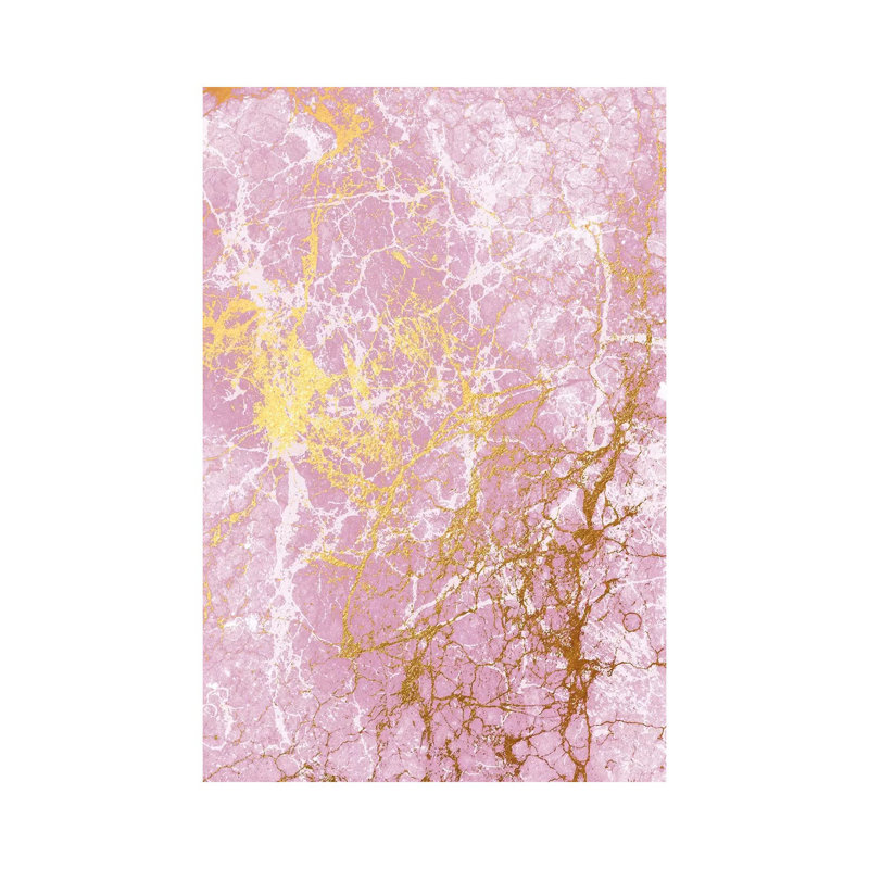 Pink Marble by Sarah Callis - Gallery-Wrapped Canvas Giclée on Canvas, 20.32 cm H x 30.48 cm W, Canvas