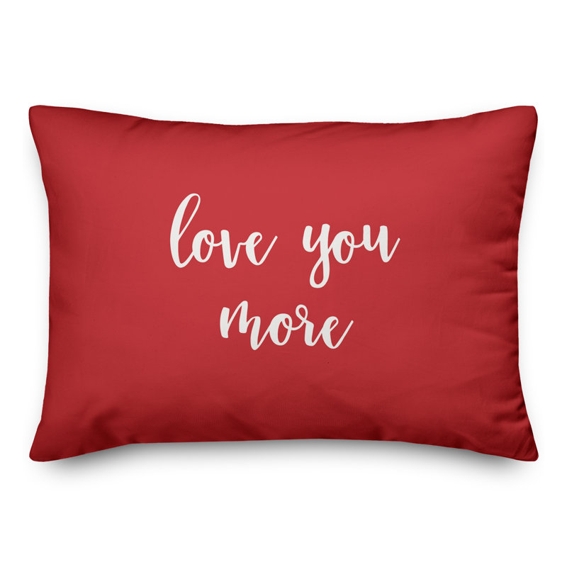  Coussin Love You More, Rouge