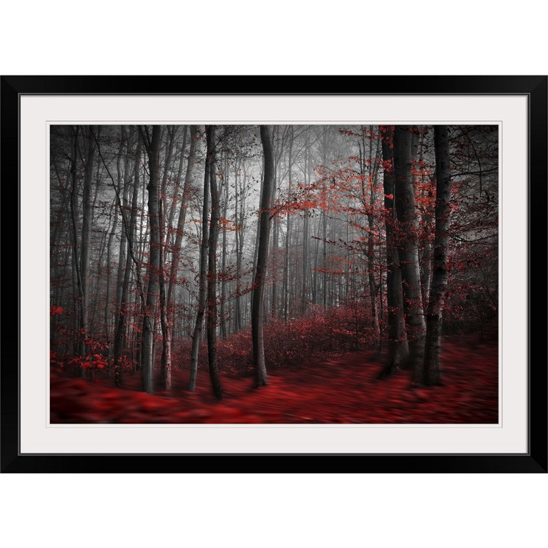 Impression « Bloody River », Cadre noir, H 32 po x l 44 po x P 1 po
