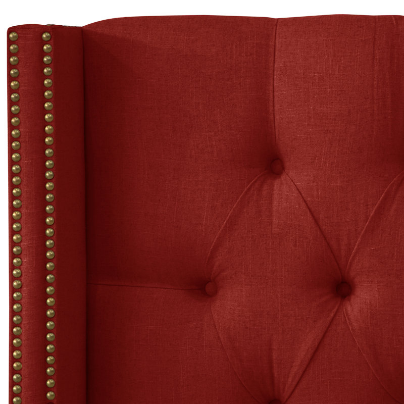 Headboard, Full, Classic Berry Velvet