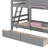 Functional Twin-Over-Twin Bunk Bed With Two Built-In Drawers-752610856