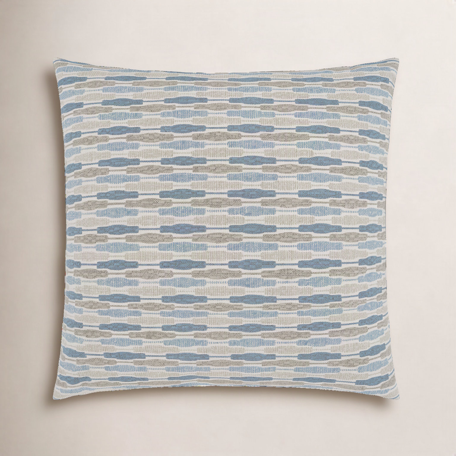 Lento Geometric Throw Pillow, Blue, Square 24"